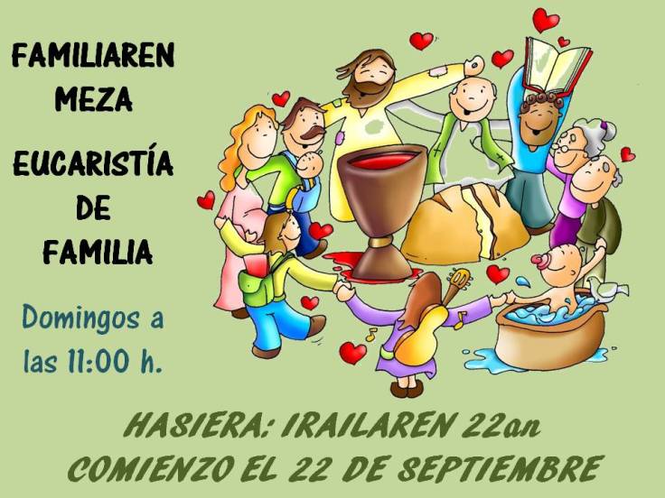Comienzo misa de familia 2013-14