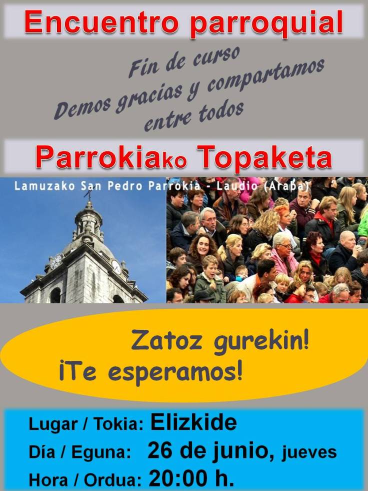 Carteles encuentro parroquial 2014