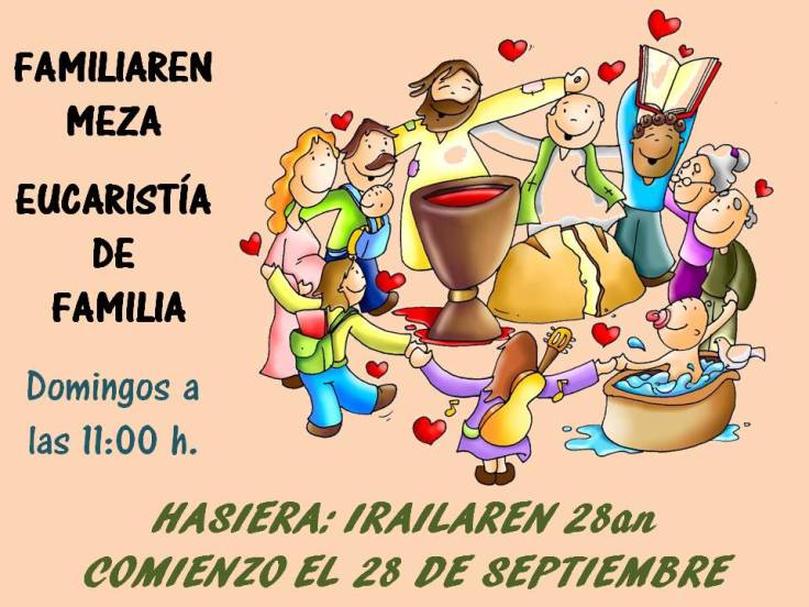 Comienzo misa de familia 2013-14