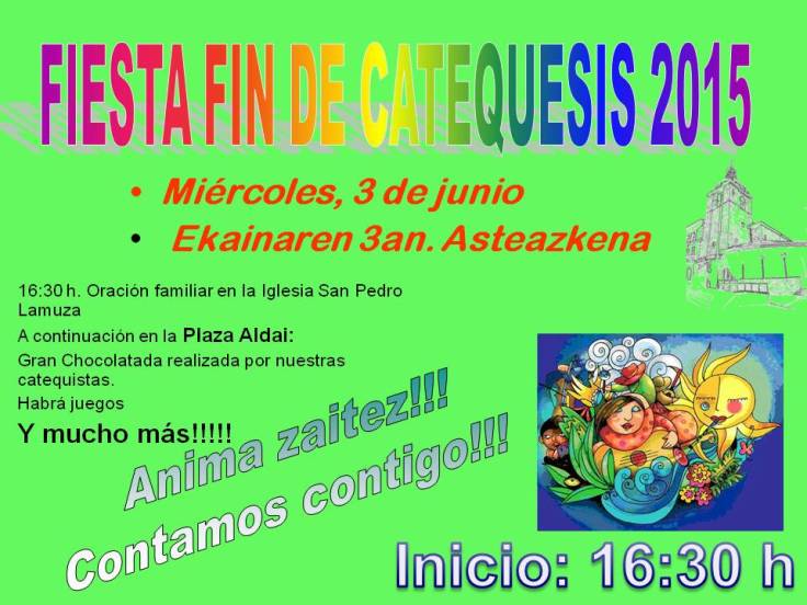 Fin de Catequesis 2015