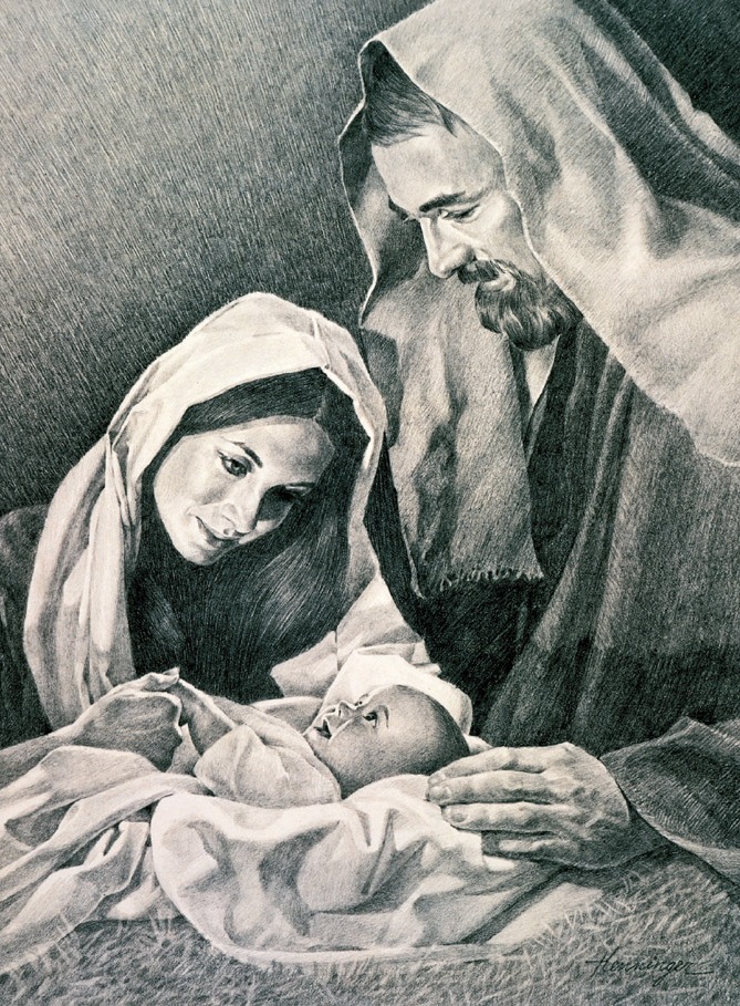 Natividad carboncillo