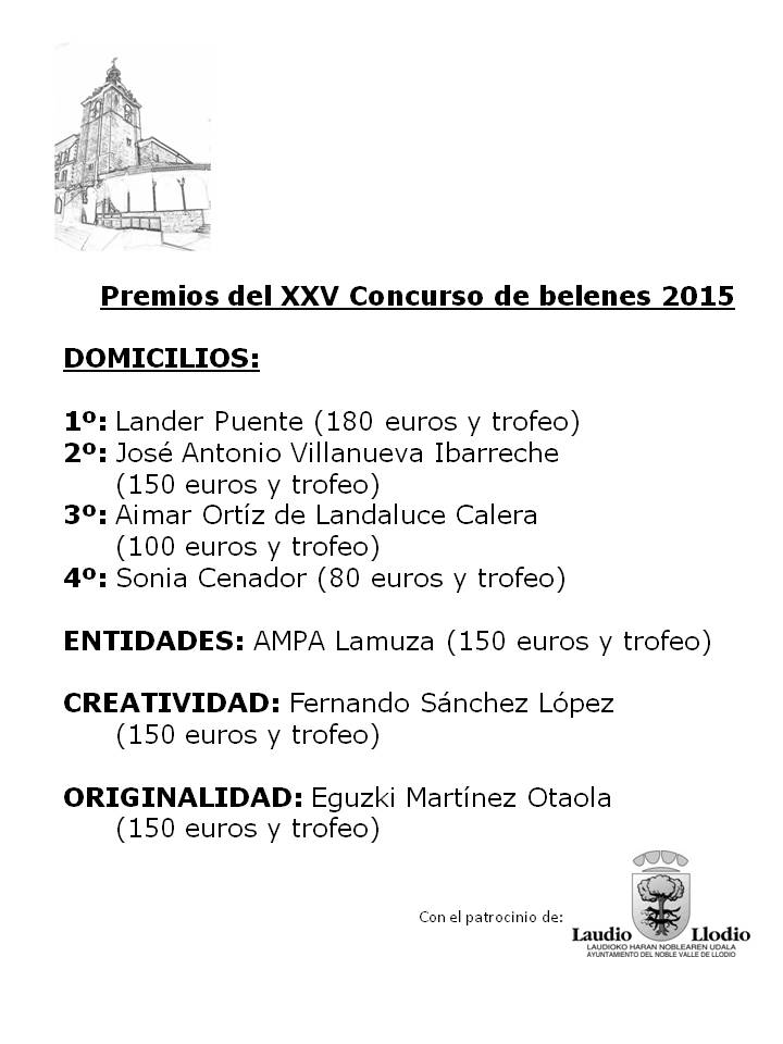 Premios belenes 2015